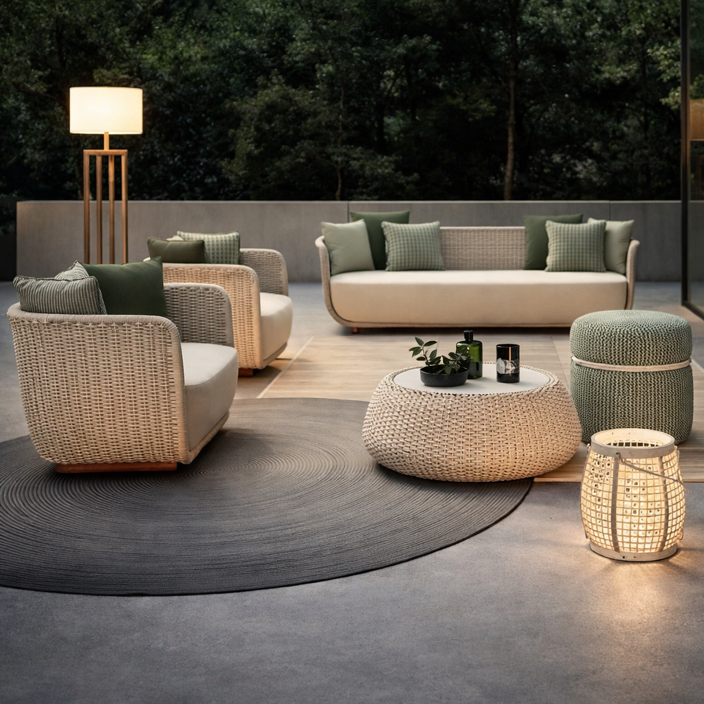 VerdeLoom Riviera Woven Lounge Set