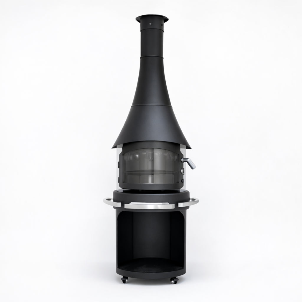 Nocturne Hearth Orbit Glass Chiminea