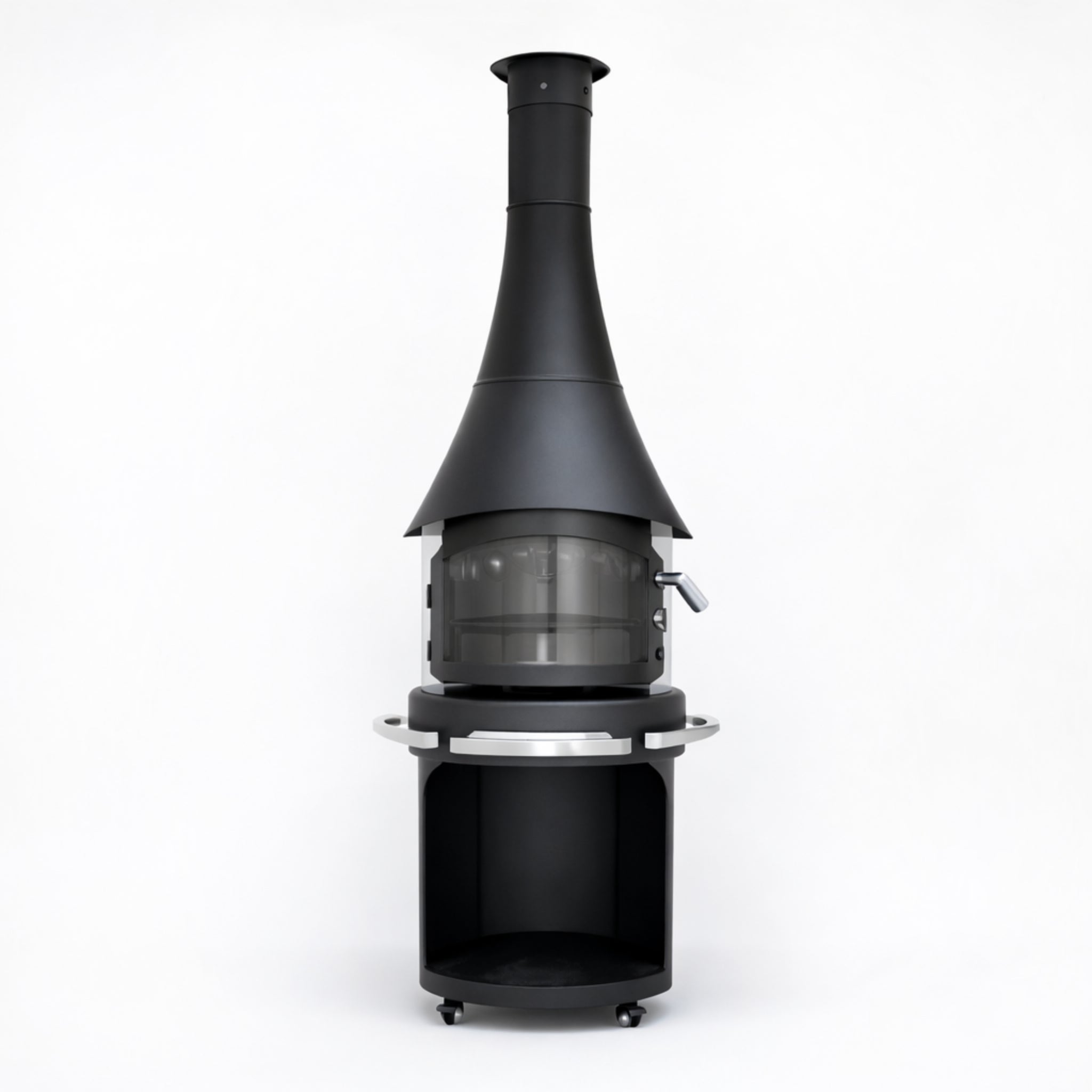 Nocturne Hearth Orbit Glass Chiminea